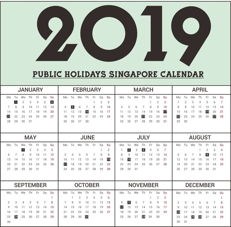 singapore school holidays 2019